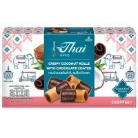 ราคา มายช้อยส์ไทยทองม้วนรสต้นตำรับชุปช็อกโกแลต 60กรัม My Choice Thai Coconut Crispy Rolls Original Dip Chocolate 60g. (8853474082407)