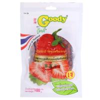 ราคา กู๊ดดี้สตรอเบอร์รี่อบแห้ง 100กรัม Goody Dried Strawberry 100g. (8859380300505)