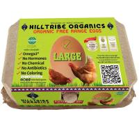 ราคา ฮิลไทรบ์ไข่ไก่ออร์แกนิคขนาดใหญ่แพค 6ฟอง Hilltribe Organic Eggs Large Size Pack 6pcs. (8859226200105)