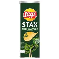 ราคา เลย์สแตคส์มันฝรั่งทอดกรอบรสโนริสาหร่าย 100กรัม Lays Stax Potato Chips Nori Seaweed Flavor 100g. (8850718821778)