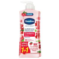 ราคา วาสลีนโลชั่นบำรุงผิวซุปเปอร์ฟู้ดเฟรชล็อคแครนเบอร์รี่ 300มล.แพค 2 Vaseline Super Food Freshlock Cranberry Lotion 300ml.Pack 2 (8851932443432)