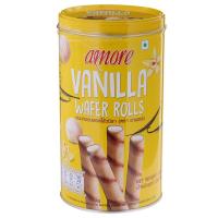 ราคา อามอเรขนมกรอบสอดไส้วนิลา 280กรัม Amore Vanilla Wafer Rolls 280g. (8850291107344)