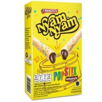 ราคา อาร์นอตส์ยัมยัมป็อปสติ๊กเวเฟอร์โรลสอดไส้ครีมรสช็อกโกแลต 48กรัม Arnotts Nyam Nyam Pop Stix Chocolate Wafer Roll 48g. (8994755020562)