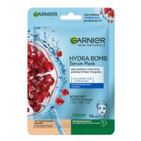 ราคา การ์นิเย่มาสก์หน้าไฮดร้าบอมซุปเปอร์ไฮเดรติ้งรีพลัมปิ้ง 28กรัม Garnier Hydra Bomb Super Hydrating Replumping Serum Facial Mask 28g. (6970175253645)