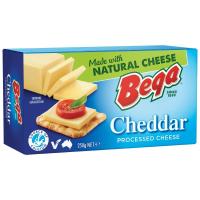 ราคา เบก้าโพรเซสเชดด้าชีสก้อน 250กรัม Bega Cheddar Processed Cheese Block 250g. (9342103000022)