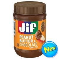 ราคา จิฟพีนัตบัตเตอร์แอนด์ช็อกโกแลต 425กรัม Jif Peanut Butter And Chocolate 425g. (51500246689)