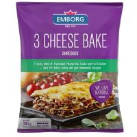 ราคา เอ็มบอร์ค3ชีสเบคเชรดเด็ดชีสชนิดขูดเส้น 200กรัม Emborg 3 Cheese Bake Shredded Cheese 200g. (5704025030282)
