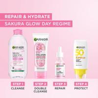 ราคา การ์นิเย่ซากุระไวท์คลีนซิ่งโฟม 100มล. Garnier Sakura White Cleansing Foam 100ml. (8992304033858)