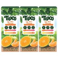 ราคา ทิปโก้น้ำส้มสายน้ำผึ้ง 100เปอร์เซ็น 200มล. แพค 3 Tipco 100percent Sainamphueng Orange Juice 200ml. Pack 3 (8851013778934)