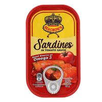 ราคา ซีคราวน์ปลาซาร์ดีนในซอสมะเขือเทศ 125กรัม Sea Crown Sardines in Tomato Sauce 125g. (8850229103615)