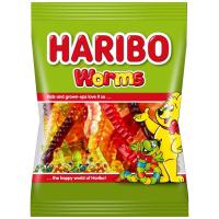 ราคา ฮาริโบ้กัมมี่กลิ่นผลไม้รวมรูปหนอน 80กรัม Haribo Worms Gummy 80g. (8691216090453)