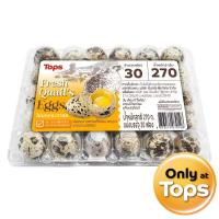 ราคา ท็อปส์ไข่นกกระทาสดแพค 30ฟอง Tops Fresh Quail Egg Pack 30pcs. (8853474079148)