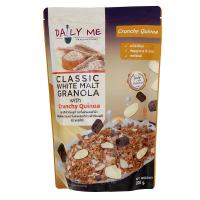 ราคา เดลลี่มีกราโนล่าผสมควินัวรสไวท์มอลต์ 200กรัม Daily Me White Malt Crunchy Quinoa Granola 200g. (8859394400314)
