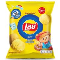 ราคา เลย์ปาร์ตี้แพ็คมันฝรั่งแท้ทอดกรอบแผ่นหยักรสมันฝรั่งแท้ 105กรัม Lays Rock Party Pack Ridged Potato Chips Original Flavor 105g. (8850718814121)