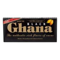 ราคา ลอตเต้กาน่าดาร์กช็อกโกแลต 50กรัม Lotte Ghana Black Chocolate 50g. (4903333031009)