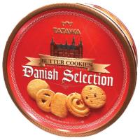 ราคา ทาทาวาเดนิชซีเล็คชั่นบัตเตอร์คุกกี้ 681กรัม Tatawa Danish Selection Traditional Butter Cookies 681g. (9556291801501)
