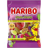 ราคา ฮาริโบ้แฮปปี้เกรป 80กรัม Haribo Happy Grapes 80g. (8691216098091)