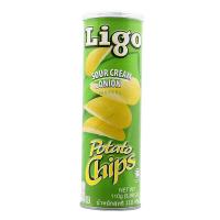 ราคา ลิโก้มันฝรั่งรสซาวครีมและหัวหอม 110กรัม Ligo Sour Cream Onion Potato Chips 110g. (72810272007)