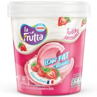 ราคา เนสท์เล่ลาฟรุ๊ตต้าไอศกรีมเชอร์เบตรสโยเกิร์ตและกลิ่นสตรอเบอร์รีไพท์ 240กรัม Nestle La Frutta Yogurt and Strawberry Pint Sherbet Ice Cream 240g. (8850124042286)