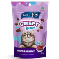 ราคา แค็ทเอ็นจอยคริสปี้ไบท์ขนมสำหรับแมวรสทูน่าย่าง 60กรัม Cat N Joy Crispy Bites Grilled Tuna 60g. (8859104005938)
