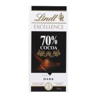 ราคา ลินด์เอ็กเซลเลนซ์ดาร์กช็อกโกแลต70เปอร์เซ็นต์ 100กรัม Lindt Excellence Dark Chocolate 70percent Cocoa 100g. (3046920028004)