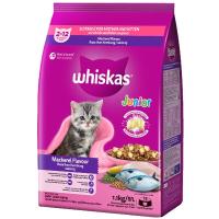 ราคา วิสกัสสูตรลูกแมวรสปลาทูอาหารแมวชนิดเม็ด1.1กก. Whiskas Junior Mackerel Cat Food Pocket 1.1kg. (8853301001939)