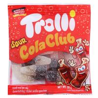 ราคา ทรอลลิเยลลี่ กลิ่นโคล่ารสเปรี้ยวรูปขวดโคล่า 25กรัม Trolli Sour Cola Bottles Jelly 25g. (6925425470303)