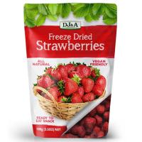 ราคา ดีเจแอนด์เอสตรอเบอร์รี่กรอบ 100กรัม DJ&A Freeze Dried Strawberries 100g. (9345544003171)