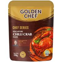 ราคา โกลเด้นเชฟเครื่องแกงปูผัดพริกสิงคโปร์สำเร็จรูป 250กรัม Golden Chef Paste Singapore Chili Crab 250g. (8888030312117)