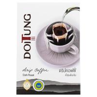 ราคา ดอยตุงกาแฟคั่วบดดริพคอฟฟี่ดาร์คโรสต์ 10กรัม แพค 6ซอง Doi Tung Drip Coffee Dark Roast 10g. Pack 6sachets (8855263001675)