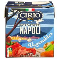 ราคา ซีรีโอเวจเจทเทเบิ้ลนาโปลีพาสต้าซอส 340กรัม Cirio Vegetables Napoli Pasta Sauce 340g. (8001440136498)