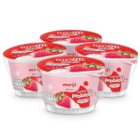 ราคา เมจิโยเกิร์ตรสสตรอเบอร์รี่ 90กรัม แพค 4 Meiji Strawberry Flavoured Yoghurt 90g. Pack 4 (8850329355198)