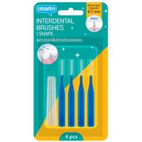 ราคา สมาร์ทเตอร์แปรงซอกฟันหัวแปรงแบบตรง 4 ชิ้น Smarter Interdental Brush with I Shape 4 pcs. (8859883701618)