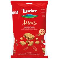 ราคา ล็อคเกอร์เวเฟอร์มินิครีมเฮเซล 200กรัม Loacker Minis Hazelnut 200g. (8000380001019)