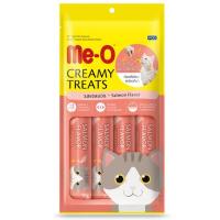 ราคา มีโอครีมมี่ทรีตขนมแมวเลียรสแซลมอล 15กรัม แพค 4 Me O Creamy Treats Salmon Flavor 15g. Pack 4 (8850477013698)