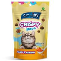 ราคา แค็ทเอ็นจอยคริสปี้ไบท์ขนมสำหรับแมวรสแซลมอนรมควัน 60กรัม Cat N Joy Crispy Bites Smoked Salmon 60g. (8859104005952)