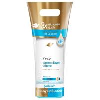 ราคา โดฟแชมพูวีแกนคอลลาเจนวอลลุ่มไมเซล่า 360มล.และครีมนวด 330มล. Dove Vegan Collagen Volume Micellar Shampoo 360ml. and Conditioner 330ml. (8851932487207)