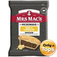ราคา มิซซิสแม็กส์บีฟแอนด์ชีสพายไส้เนื้อวัวปรุงรสชีส 175กรัม Mrs.Macs Beef and Cheese Pie 175g. (9310663407711)