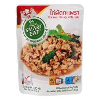 ราคา สมาร์ทอีทไก่ผัดกะเพรา 115กรัม Smart Eat Chicken Stir Fry with Basil 115g. (8858011585021)