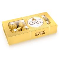 ราคา เฟอเรโรรอชเชอร์ช็อกโกแลตนมผสมเกล็ดเฮเซลนัทไส้ครีมเฮเซลนัทกล่องทอง 100กรัม Ferrero Rocher Milk Chocolate and Hazelnut Gold Box 100g. (7861002900117)