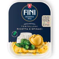 ราคา ฟินิทอร์เทลโลนี่ริคอตต้าชีสและผักโขมแช่เย็น 250กรัม Fini Fresh Tortellini With Ricotta Cheese Spinach 250g. (8007490051163)