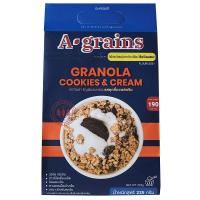 ราคา อะเกรนส์กราโนล่ารสคุกกี้แอนด์ครีม 225กรัม A Grains Granola Cookies & Cream 225g. (8853282002680)
