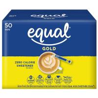 ราคา อิควลโกลด์ 1.25กรัม แพค 50ซอง Equal Gold Sweetener 1.25g. 50sachets (8850186102003)