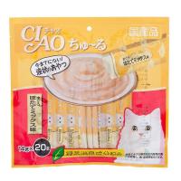 ราคา เชาว์ชูรุครีมแมวเลียปลาทูน่าผสมหอยเชลล์ 14กรัม แพค 20 Ciao Chu Ru Tuna Scallop Mix 14g. Pack 20 (4901133720420)