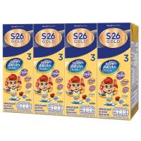ราคา เอส26โกลด์โปรเกรส3 นมยูเอชทีรสจืด 180มล. แพค 4 S26 Gold Progress 3 UHT Milk Plain 180ml. Pack 4 (8850125097209)