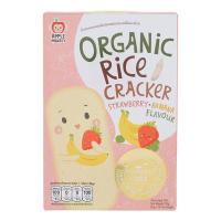 ราคา แอปเปิ้ลมั้งกี้ข้าวอบกรอบออร์แกนิกรสสตรอเบอร์รี่&กล้วย 30กรัม Apple Monkey Organic Rice Cracker Strawberry Banana Flavour 30g. (8857122754357)