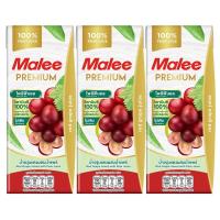 ราคา มาลีน้ำองุ่น 200 มล แพค 3 Malee Grape Juice 200ml Pack 3 (8853333010091)