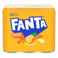 ราคา แฟนต้ากลิ่นสับปะรด 325มล. แพค 6 Fanta Pineapple 325ml. Pack 6 (8851959004852)