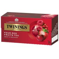 ราคา ทไวนิงส์ชาโฟร์เรดฟรุ๊ตส์ 2กรัม แพค 25 Twinings Four Red Fruits 2g. Pack 25 (70177025953)