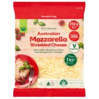 ราคา วูลเวิร์ธมอซซาเรลล่าเชรดเดดชีสขูดเส้น 250กรัม Woolworths Mozzarella Shredded Cheese 250g. (9300633618681)